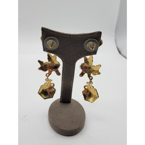 Berbei Long Cherub heart and present dangle Pierced Earrings - Picture 6 of 9